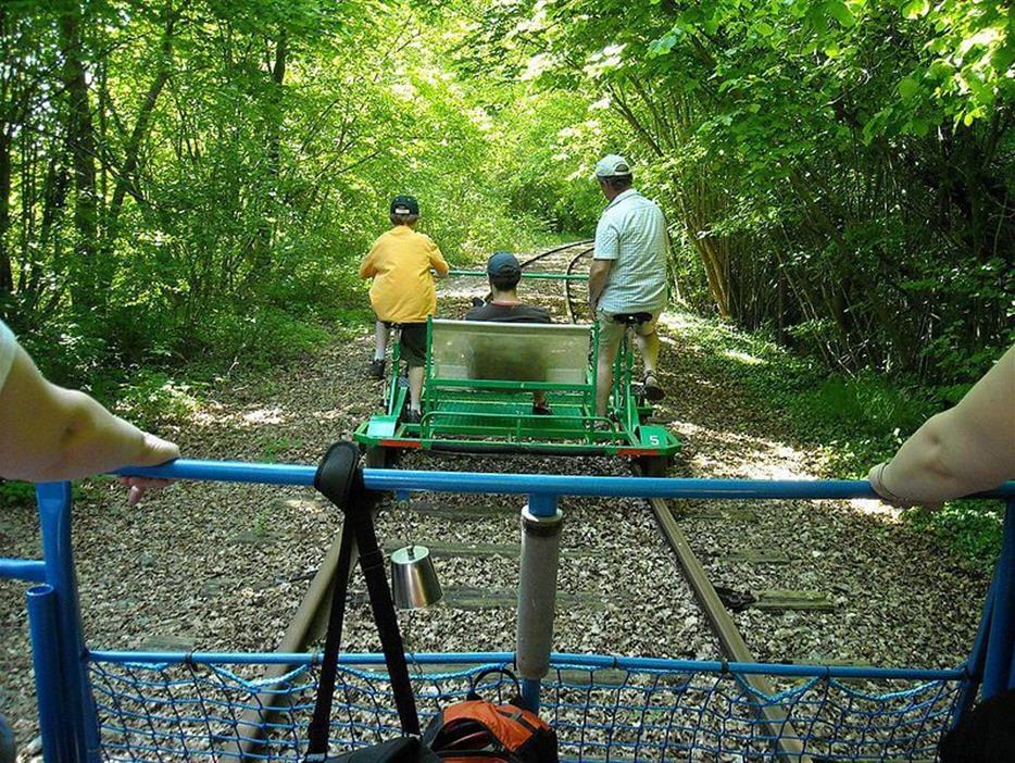 Vélo rail close to the campsite La Pomme de Pin - ST HILAIRE DE RIEZ CAMPSITE