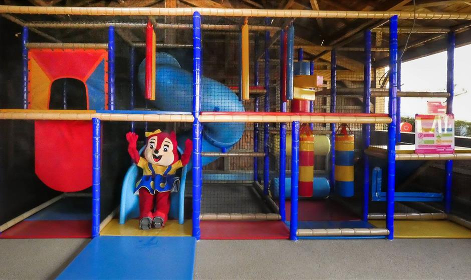 indoor play area with slides - ST HILAIRE DE RIEZ CAMPSITE
