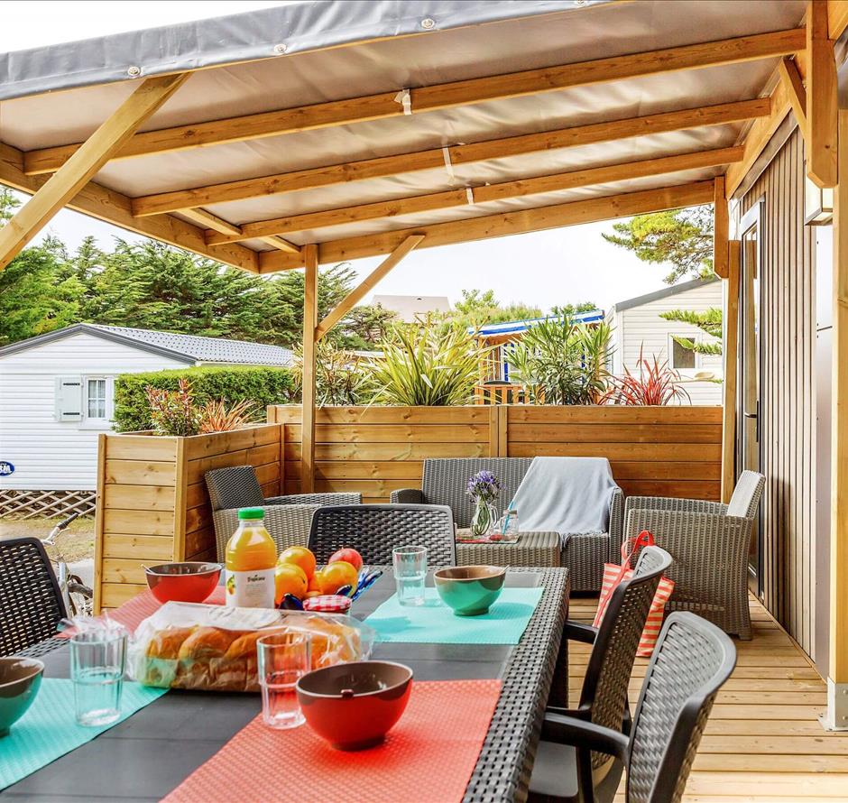 Cottage TAOS 4 personnes 2 bd 2 bth - Pomme de Pin - ST HILAIRE DE RIEZ CAMPSITE