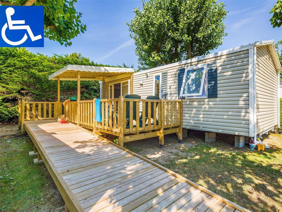 Mobile home 4-5 pers accessible to People with Reduced Mobility - ST HILAIRE DE RIEZ CAMPSITE