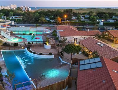 aquatic area with sandy lagoon in St Hilaire de Riez
