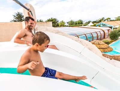 games and slides at saint hilaire de riez seaside
