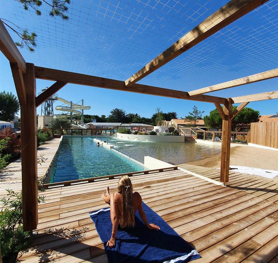 swimming lane with spa area - ST HILAIRE DE RIEZ CAMPSITE
