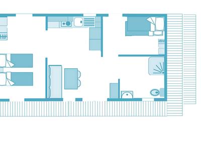 2-bedroom luxury mobile home PMR **** in Saint Hilaire de Riez