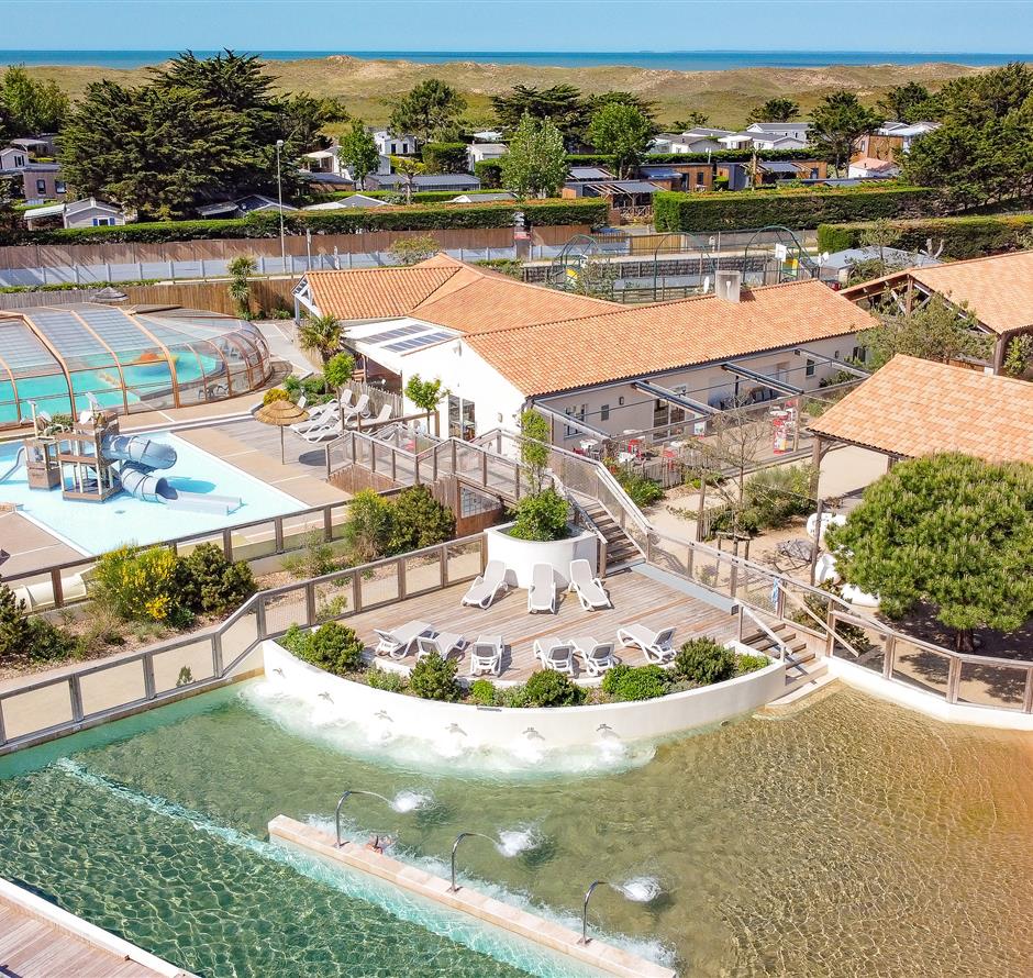 expansion of the aquatic area with the creation of a sandy lagoon - ST HILAIRE DE RIEZ CAMPSITE