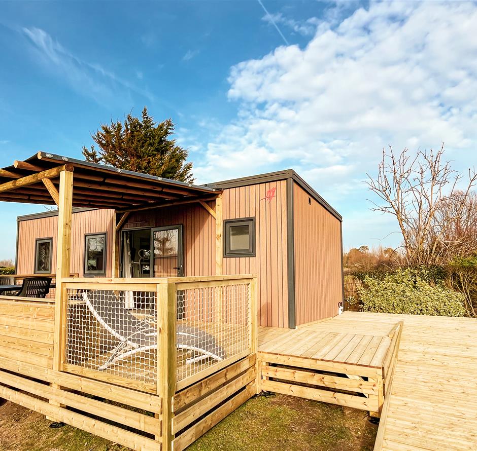 Mobile-home 4 pers 2ch 4 flowers accessible for people with reduced mobility - ST HILAIRE DE RIEZ CAMPSITE
