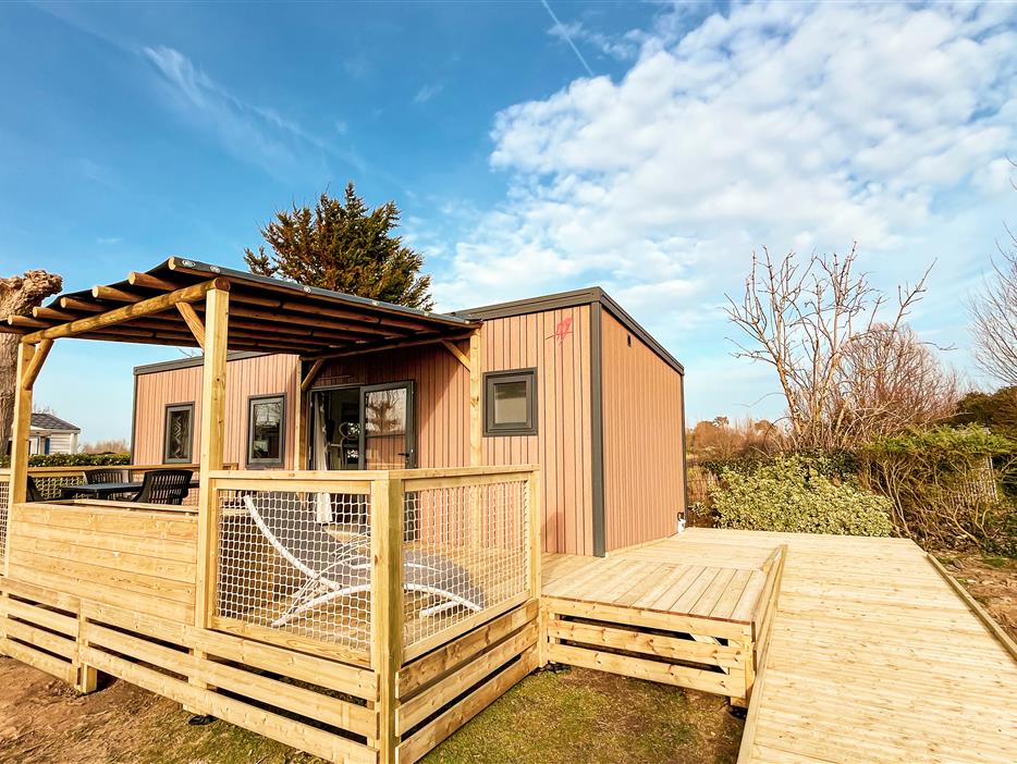 Mobile-home 4 pers 2ch 4 flowers accessible for people with reduced mobility - ST HILAIRE DE RIEZ CAMPSITE