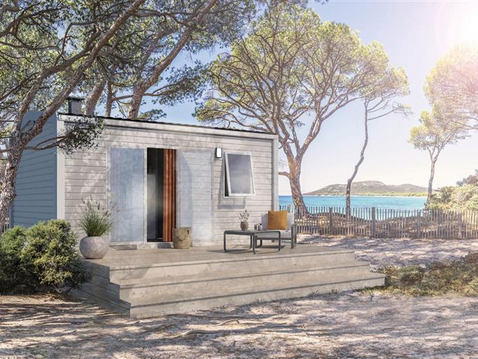 Exterior view of Cottage for 2 people, 1 bedroom, 4 flowers, Vendée campsite