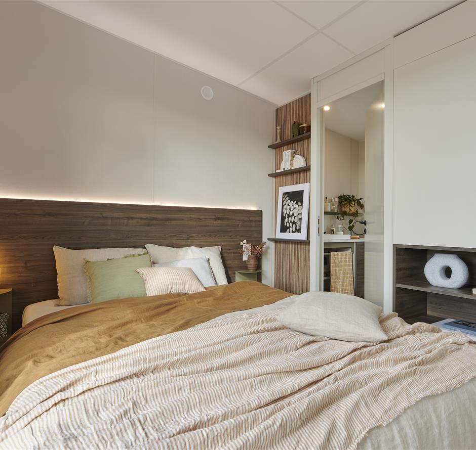 Master bedroom suite in a 4-star mobile home - ST HILAIRE DE RIEZ CAMPSITE