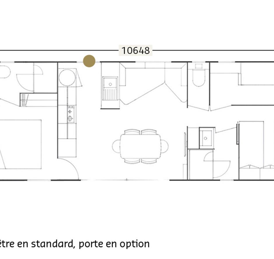Cottage for 6 people, 3 bedrooms, 2 bathrooms - ST HILAIRE DE RIEZ CAMPSITE