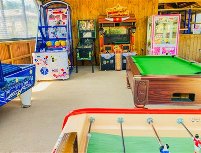 Arcade games at St Hilaire de Riez campsite