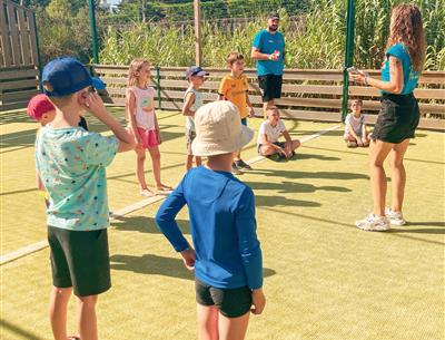Sports activities at the mini club 