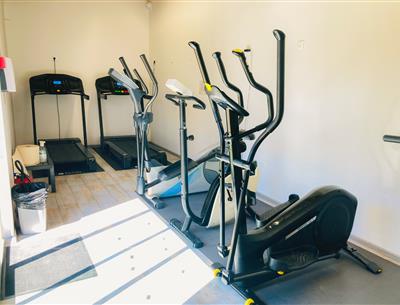 Fitness area at the campsite in St Hilaire de Riez