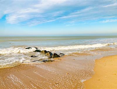 Beach 200 m from the campsite 